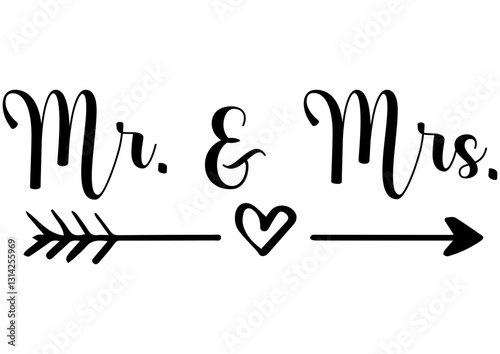 Mr and Mrs Couple Wedding