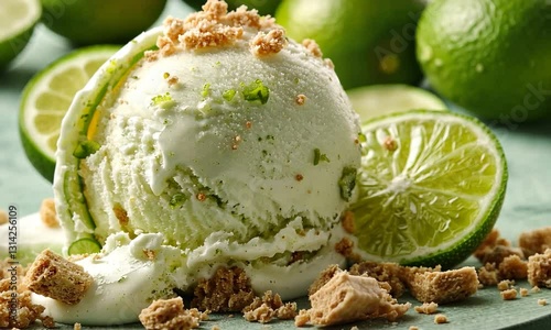 lime pie milkshake with lime ice cream orbit left video photo