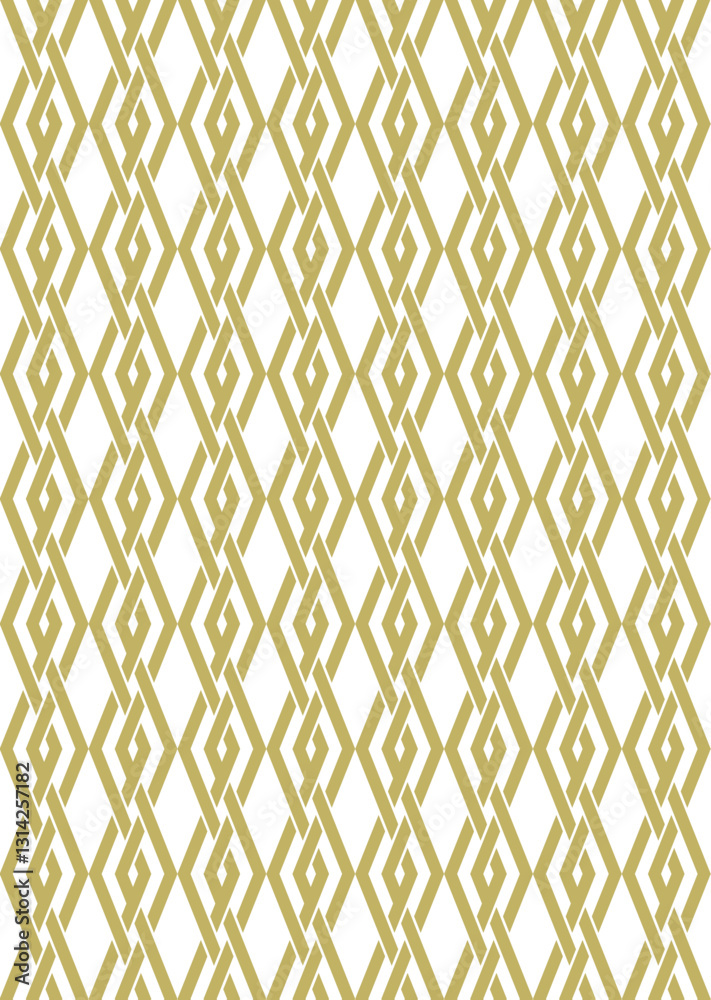 Seamless Ornate Pattern with Gold Motif Seamless Ornate Pattern with Gold Motif