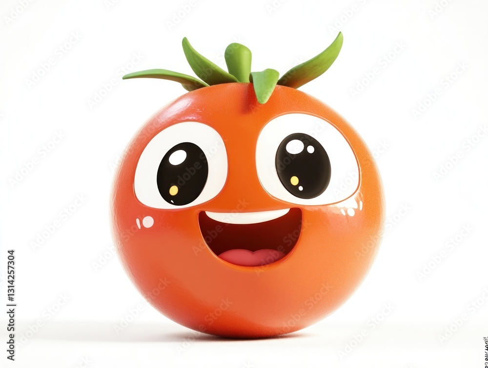 Obraz premium Smiling tomato character (1)