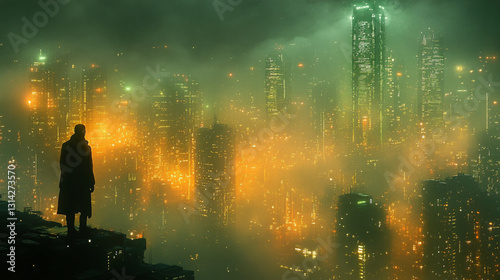 Business people leading the city