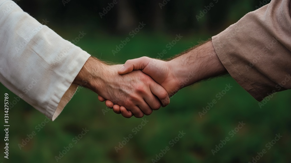 Lending Helping Hand is associated with the Savior Jesus Christ. Biblical scene, concept of Holy Scriptures of Old and New Testaments, Christian religion Lending Helping Hand is associated with the Savior Jesus Christ. Biblical scene, concept of Holy Scriptures of Old and New Testaments, Christian religion