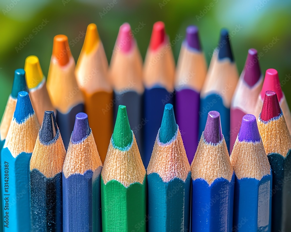 Colored figures arranged in a circle holding pencils, symbolizing diverse customer focus in sales, vibrant color palette, highdetail, modern graphic style Colored figures arranged in a circle holding pencils, symbolizing diverse customer focus in sales, vibrant color palette, highdetail, modern graphic style