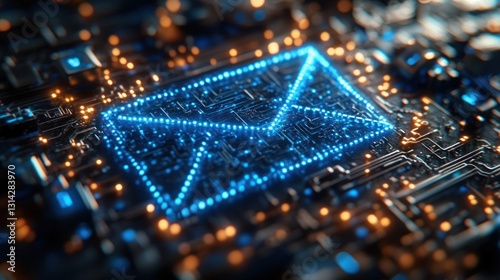 Digital Correspondence: A Futuristic Depiction of Email Communication Network