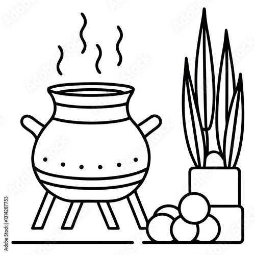 A black-and-white-outline-illustration.