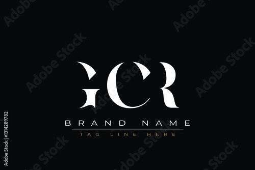 GCR abstract letter logo design. This logo is designed by three abstract letters.