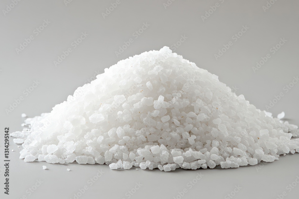 Pile of coarse white salt, textured and isolated Pile of coarse white salt, textured and isolated
