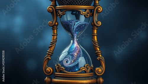 antique golden clock