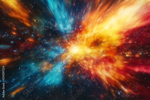 abstract background supernova light explosion