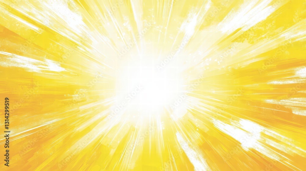 Obraz premium Blazing Radiance of Light: A powerful burst of radiant energy and illumination in a bright, artistic composition, with rays of golden light emanating from the center, creating a visually stunning.