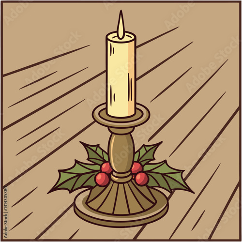 A scene-featuring-a-melting-advent-candle 