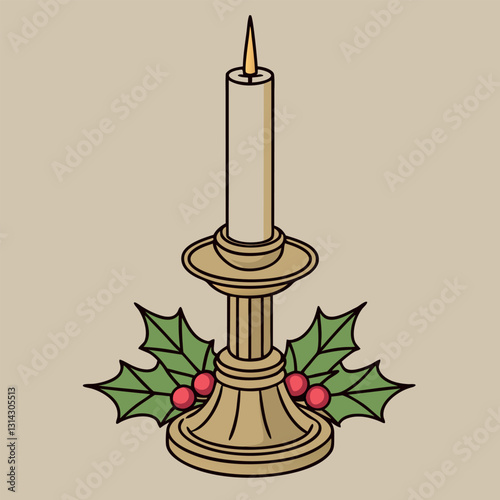 A scene-featuring-a-melting-advent-candle 
