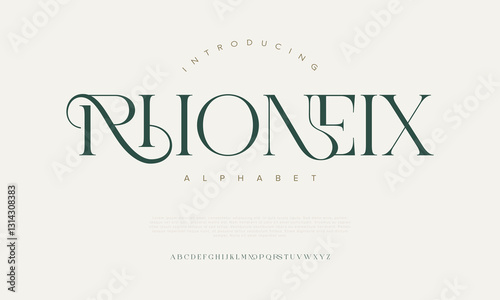 Elegant luxury alphabet letters font set. Wedding Classic Lettering Designs. Typography fonts regular, italic and number. vector illustration
