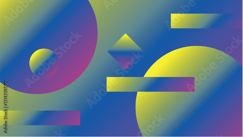 Background Abstract Geometric Gradient Shapes