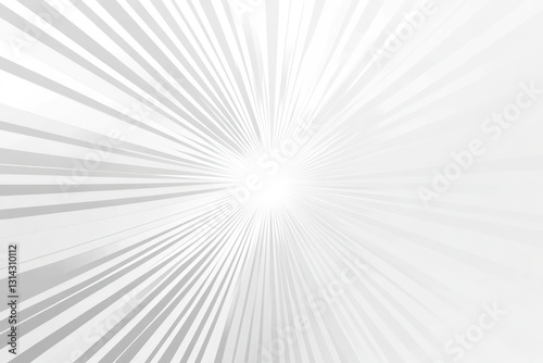 Sunburst effect with white rays, radiant and isolated
