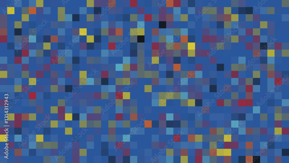 Fototapeta premium Background Abstract Pixel Dark Blue Pattern