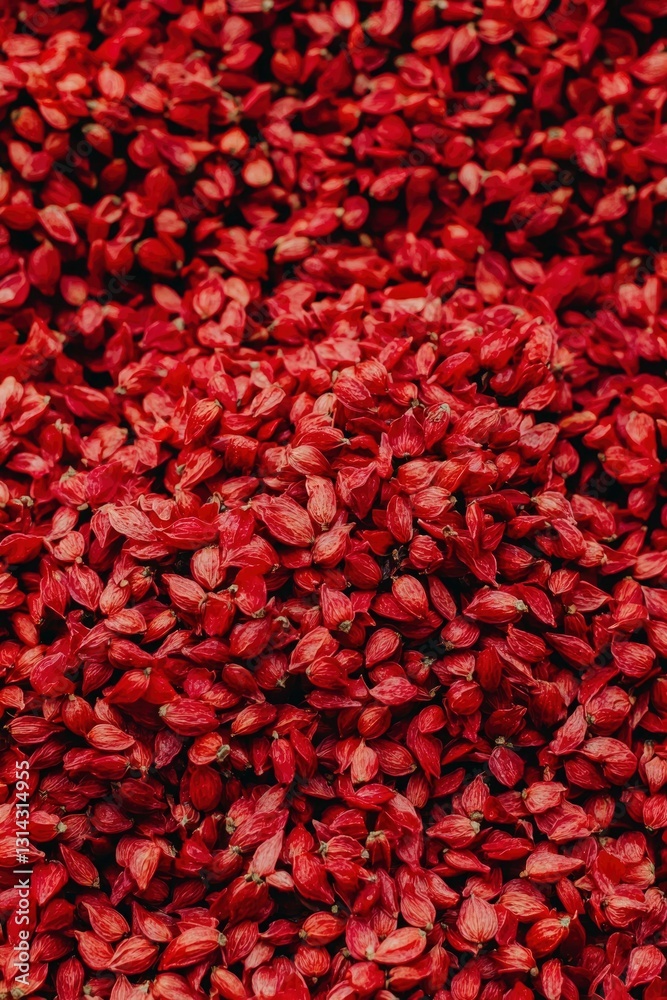 Red flower petals close-up Red flower petals close-up