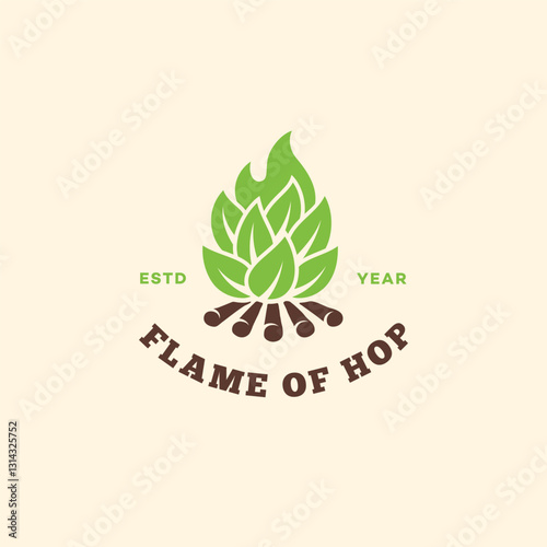Flame of hop logo
