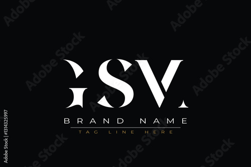 GSM abstract letter logo design. This logo is designed by three abstract letters.
