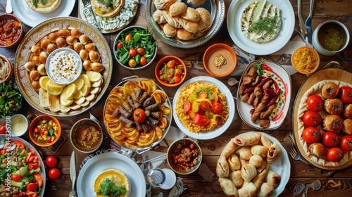 Wallpaper Mural Ramadan food table Torontodigital.ca