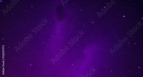 A deep purple sky with glowing neon stars. Cosmic, dreamy, and futuristic