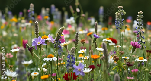 A meadow blooms with wildflowers as floral crowns are carefully crafted for a traditional Swedish Midsommar