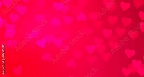 Wallpaper Mural Bright red hot pink neon heart-inspired abstract background. Playful, fun, flirtatious love Torontodigital.ca