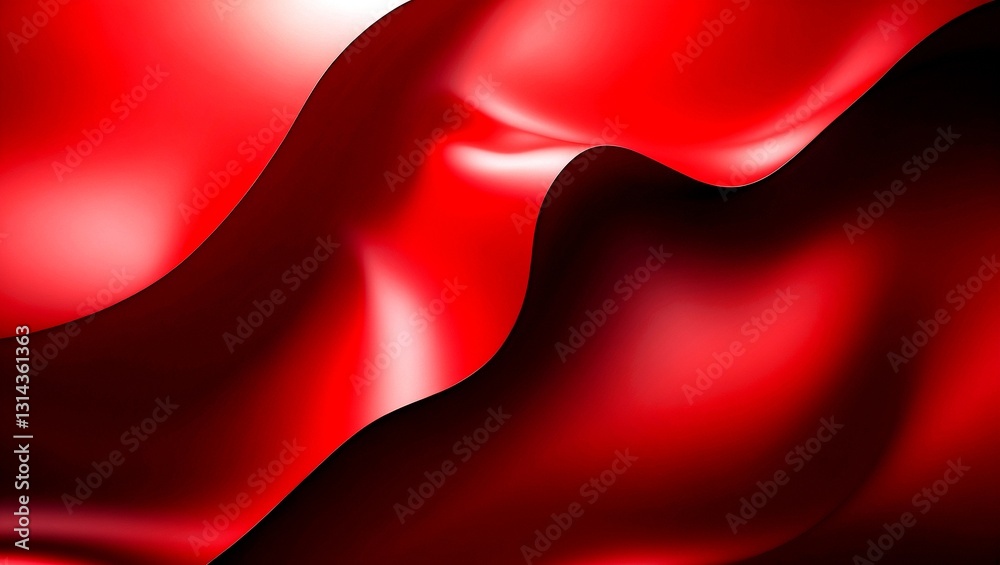 Vibrant red abstract background with depth and movement Vibrant red abstract background with depth and movement