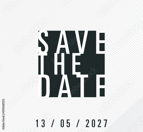 Save the date banner. Can be used for business, marketing and advertising