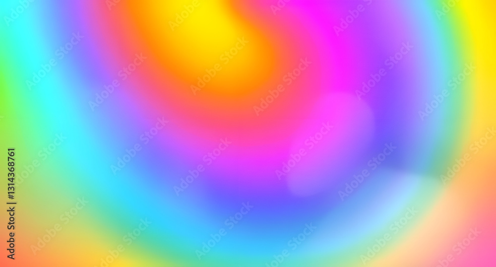 Fototapeta premium Vibrant rainbow gradient abstract background. Pride Month celebration. Bright joyful inclusivity. Love and unity
