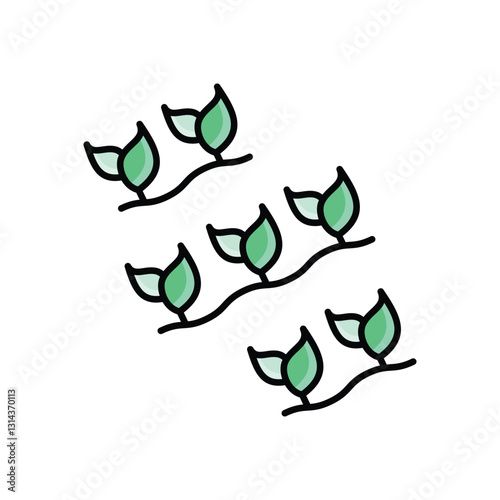 Field Cultivation Vector icon