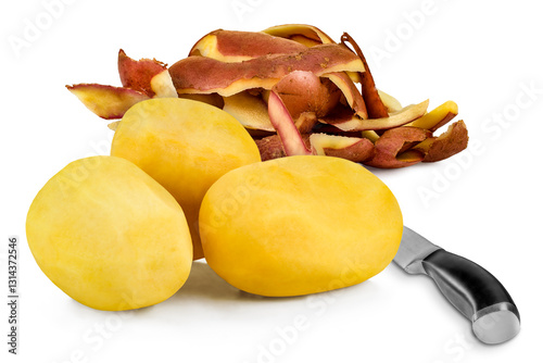 Peeled potatoes