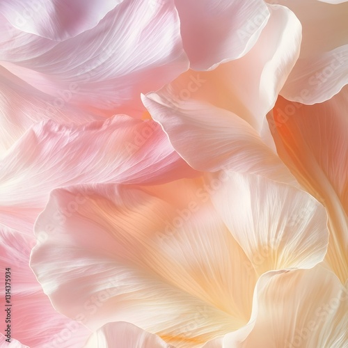 Delicate Flower Petal Texture Capturing Soft Color Gradient and Organic Smoothness