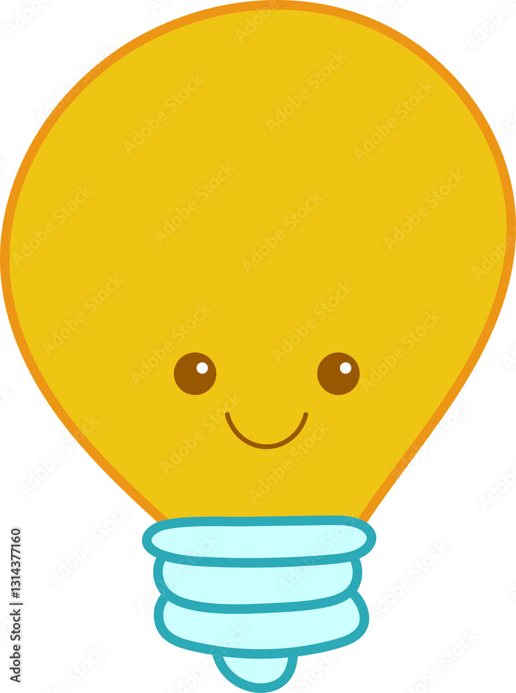 Cute lightbulb drawing design illustration Cute lightbulb drawing design illustration
