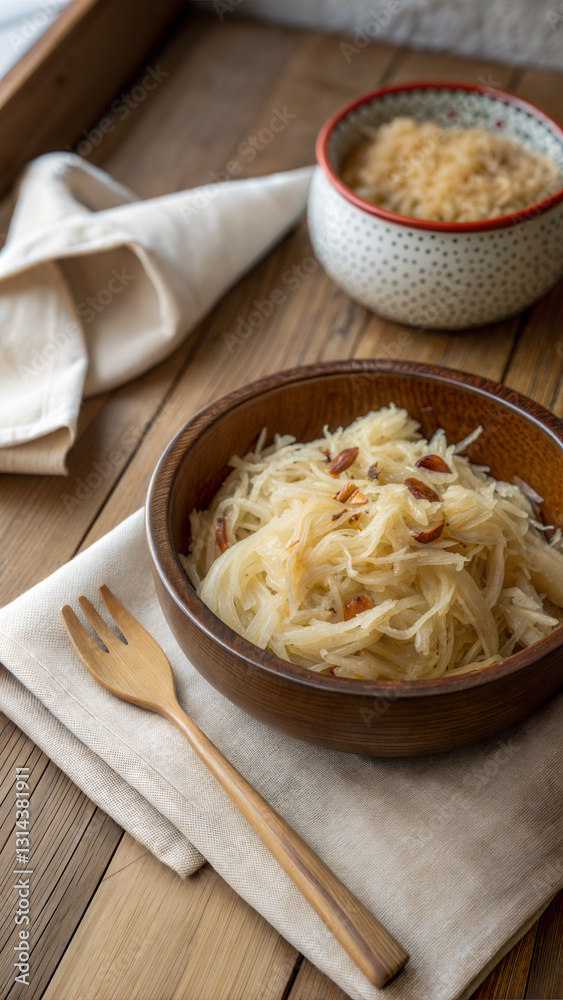 Germany Traditional Sauerkraut with Bacon in a Rustic Bowl – Perfect for Culinary Blogs, Recipe Websites, and German Cuisine Enthusiasts Germany Traditional Sauerkraut with Bacon in a Rustic Bowl – Perfect for Culinary Blogs, Recipe Websites, and German Cuisine Enthusiasts