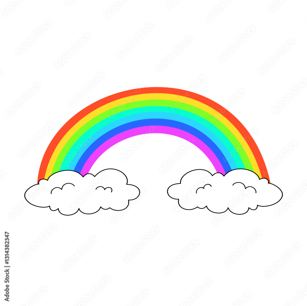 rainbow with clouds rainbow with clouds