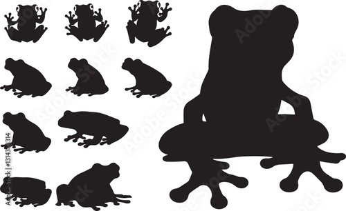 Tree Frog Silhouette