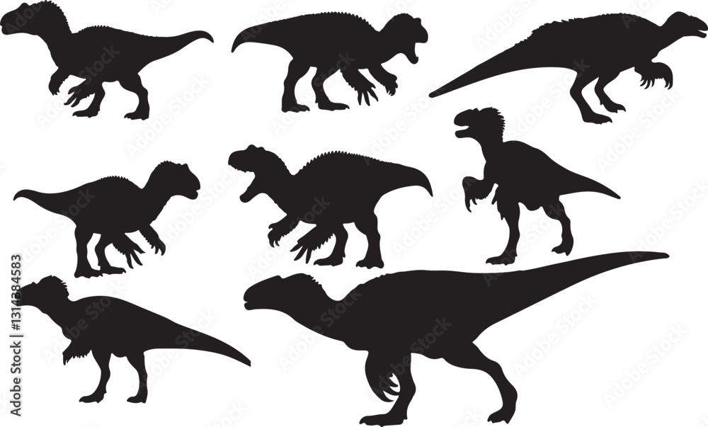 Obraz premium Therizinosaurus Silhouette