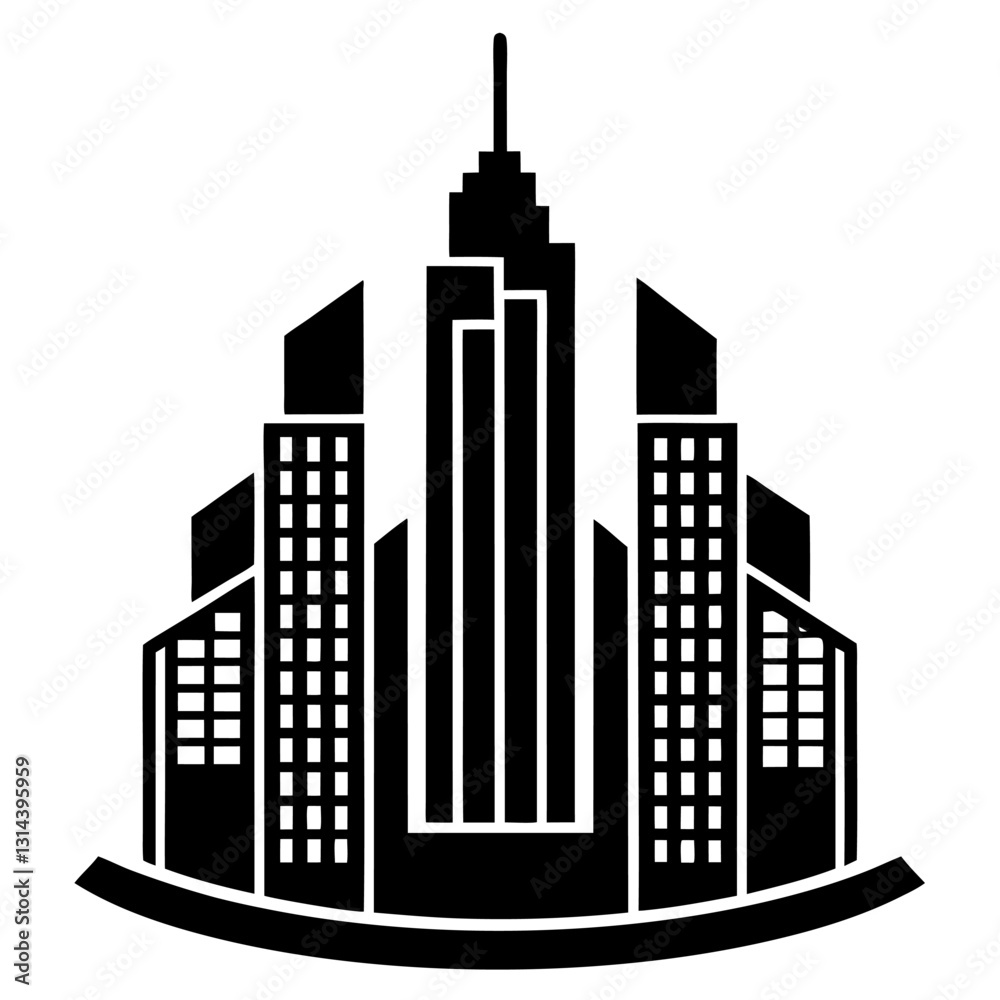 Fototapeta premium Building Icons Set: Perfect for Architecture and Real Estate Projects