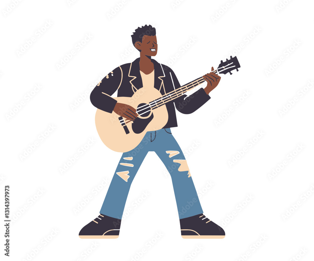young man playing guitar young man playing guitar