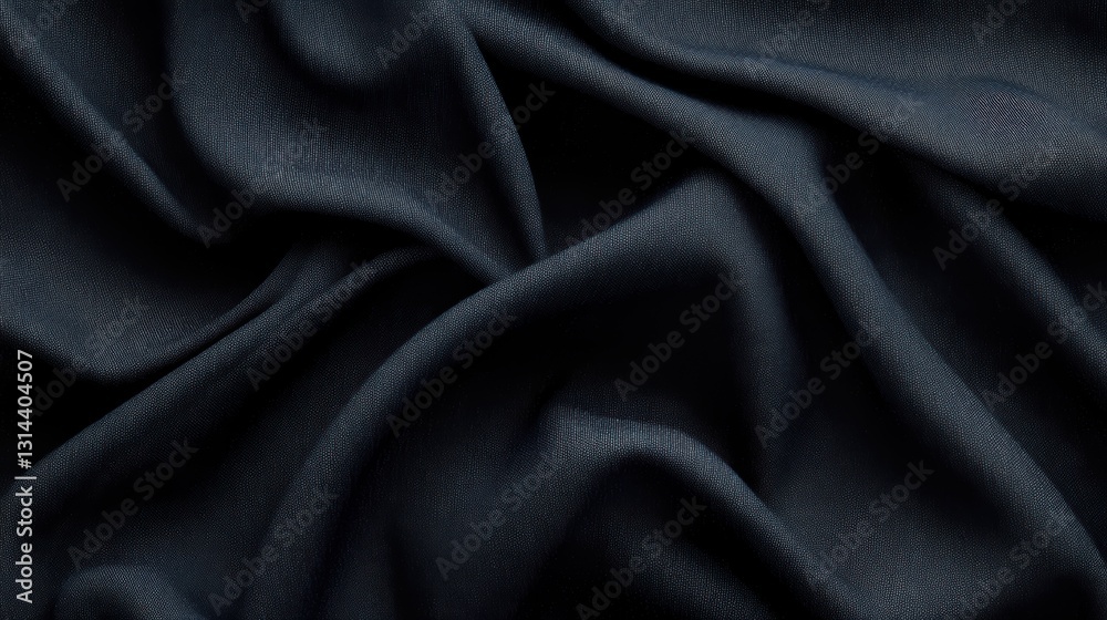 Fototapeta premium Intricate details of deep indigo denim fabric showcasing elegant texture Generative AI