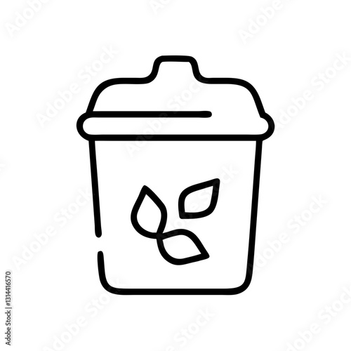 Compost bin icon