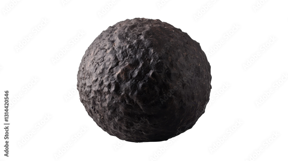Fototapeta premium black edible winter truffle isolated on white background