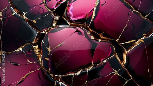 Obraz na płótnie translucence minimalist half watermelon in simple pink background full of water drops, Lotus flower and lotus leaf, frosted glass blur covered w salonie