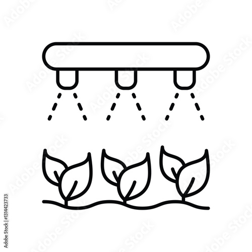 Drip Irrigation Vector icon