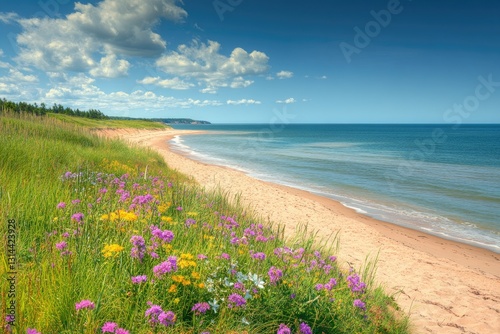 The sandy beach of Prince Edward Island,