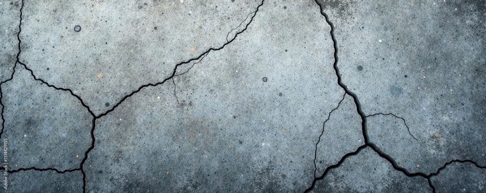 Obraz premium Rough, pitted gray concrete; aged, weathered surface , design, facade, background