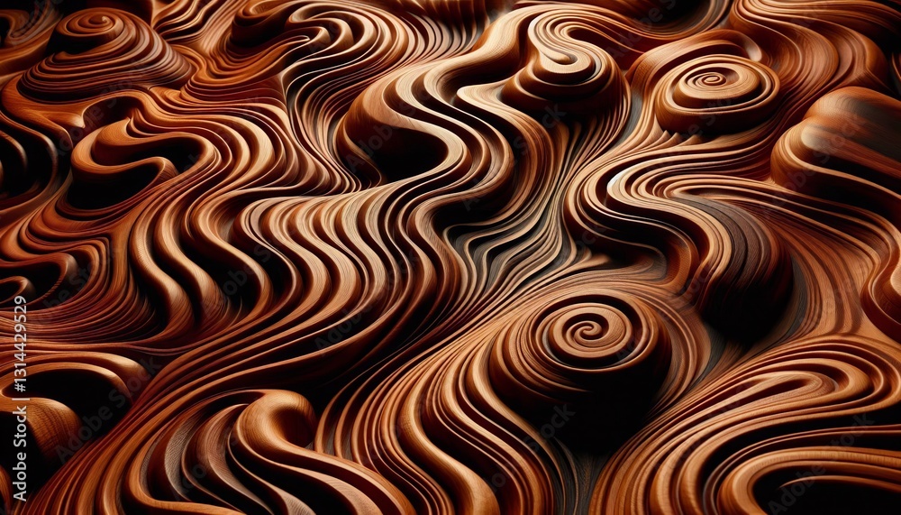 Curly Mahogany Honduran Mahogany with a fine wavy grain that cre Curly Mahogany Honduran Mahogany with a fine wavy grain that cre