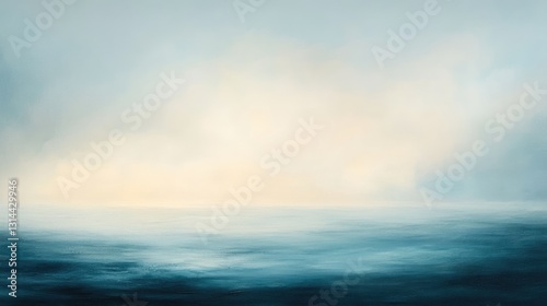 Wallpaper Mural Serene and Calm Seascape with Soft Hues and Gentle Waves at Dusk Capturing the Essence of Tranquility and Peacefulness Torontodigital.ca