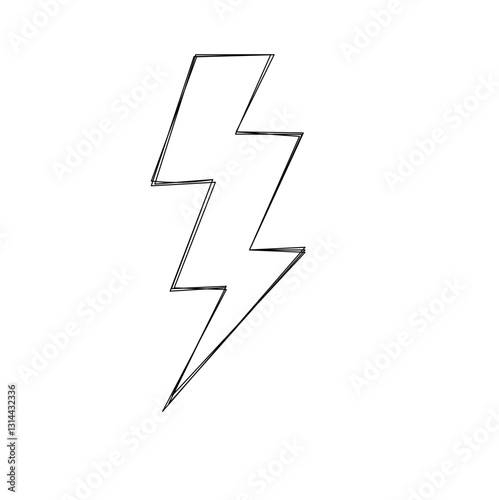 lightning bolt doodle